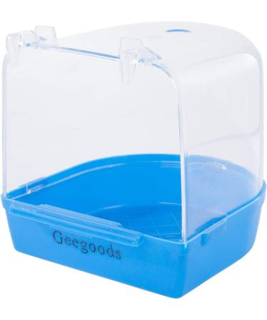 Geegoods Bird Bath Box for Small Birds | Parakeet, Canary, Budgies, Parrots | Caged Bird Bathing Tub with Water Injector - Buy Online on GoSupps.com