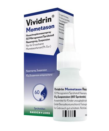 Vividrin Mometason hay fever nasal spray: nasal spray for hay fever and allergy symptoms 10 g 10 g (1 pack)