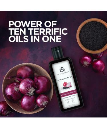 Onion Black Seed Oil for Organic Hair Growth & Fall Control - 100ml by The Man Company - Buy Online on GoSupps.com