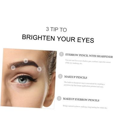 Amosfun 16 pcs pencil sharpener eyebrow pencil brow pencil makeup eyebrow Makeup Accessories tool 1 count (Pack of 1) Blackx2pcs - Buy Online on GoSupps.com