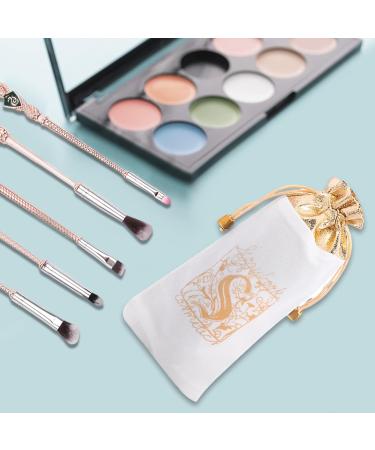 5-Part Harry Potter Makeup Brush Set | Zhulia Metal Handle | Perfect Gift for Women | Pink Foundation & Blending Brushes - Buy Online on GoSupps.com