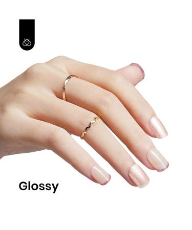 Beetles Nude Gel Nail Polish 15ml - Pastel Pink Solid UV/LED Manicure Design - DIY Gifts for Women - 0.5oz Starry Gold Shimmer - Buy Online on GoSupps.com