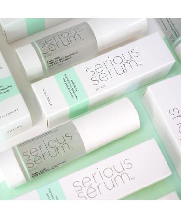 Serious Serum Vegan Ingrown Hair Serum & Aftershave - BHAs and AHAs for Razor Bumps & Burn - Buy Online on GoSupps.com
