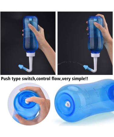 Sinus Rinse Bottle & Nasal Irrigation Kit - Pressure Wash Cleaner for Adults & Kids | International Shipping Available - Buy Online on GoSupps.com