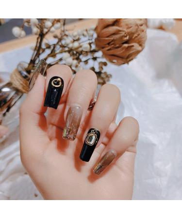 DIY Long Square Head Self-adhesive Stickers Detachable Full Cover Fake Nails Acrylic Manicure(1) - Buy Online on GoSupps.com