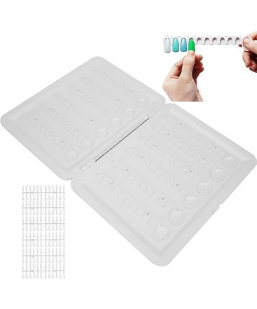 Nail Tips Color Chart Odorless Nail Polish Sample Book Plastic for Home for Nail Salon - Buy Online on GoSupps.com