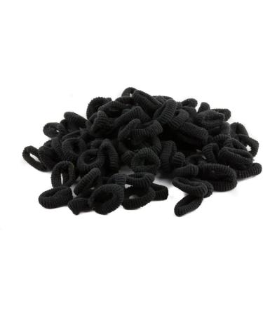 Mytoptrendz Small Soft Hair Elastics Pony Tail Bobble Hair Bands Hair Tie Kids Girls Hair Accessory- Black - Buy Online on GoSupps.com