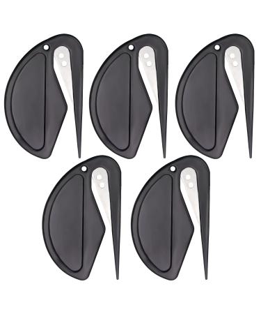 5PCS Pet Knotting Comb with Steel Blade De Knotting Comb for Dogs Pet Grooming Brush Dematting Comb Hair Removal Tangles for Dogs Cats (Black)