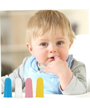 Minkissy 12-Piece Baby Silicone Toothbrush Set | Child & Pet Tooth Cleaning Tools | Fingerbrush for Toddlers & Kids - Buy Online on GoSupps.com