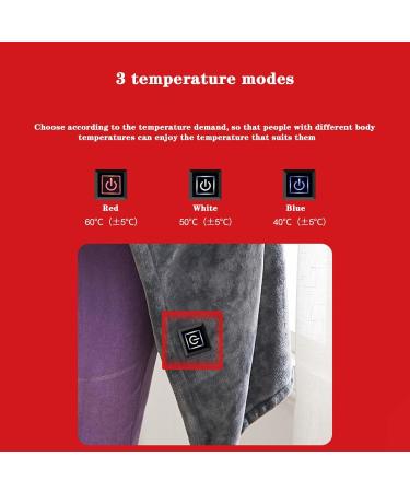 BNEI Shawl Heat Blanket - USB Powered 3 Temperature Levels Water Washable 150x85cm (Black & White) - International Shipping Available - Buy Online on GoSupps.com