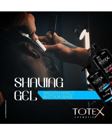 Totex Shaving Gel 750ml - Professional Sensitive Formula for Men & Women | Smooth Easy Pump Use | Best Economical Choice for Shaving - Buy Online on GoSupps.com