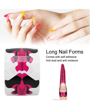 Goldfish Shape Nail Art Extension Guide 500pcs Self Adhesive Nail Gel Forms Home Salon - Buy Online on GoSupps.com