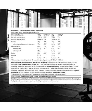 Nutramino Nutra-Go Protein Wafer Chocolate 12 x 39g 5707577123891 Chocolate 12x39g - Buy Online on GoSupps.com