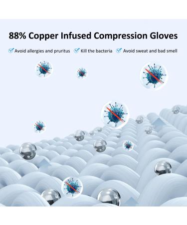 Futurergmic Compression Arthritis Gloves with Strap | Open Finger Hand Wrist Support for Arthritis, Carpal Tunnel, RSI | Daily Healing & Pain Relief - S/M - Buy Online on GoSupps.com