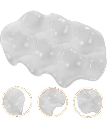 FELTECHELECTR Egg Holder Fixing Organizer Supply Egg Serveware Keeper Base Home Protective Stand Holder Ceramic for Ceramic Egg Tray 18.00X11.00X3.00CM White - Buy Online on GoSupps.com
