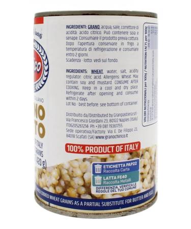 Buy Cooked Wheat for Pastiera - CHIRICO 400g | Authentic Italian Ingredients for Delicious Desserts | Fast International Shipping - Buy Online on GoSupps.com
