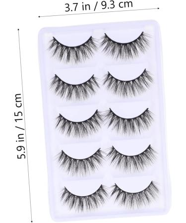 minkissy 5 Pairs 3d False Eyelashes Reusable Soft Handmade Training Fake Eyelash False Lashes False Eyelashes Magnetic Long False Eyelashes Diy Eyelashes Make up Suite Chemical Fiber Woman - Buy Online on GoSupps.com