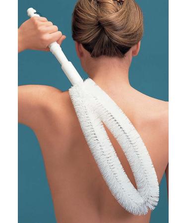 EZ Reach Back Brush - Long Handled Body Scrubber for Easy Bath or Shower Cleansing - Buy Online on GoSupps.com