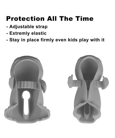 Bath Spout Cover for Kids - Silicone Faucet Protector Hippo Gray with Free Bathtub Toys - Kids Bathroom Accessories - Buy Online on GoSupps.com
