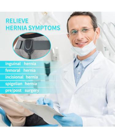 Hernia Belt Truss for Men & Women | Adjustable Groin Hernia Brace with Compression Pads | Post-Surgery Support | Large Black - Buy Online on GoSupps.com