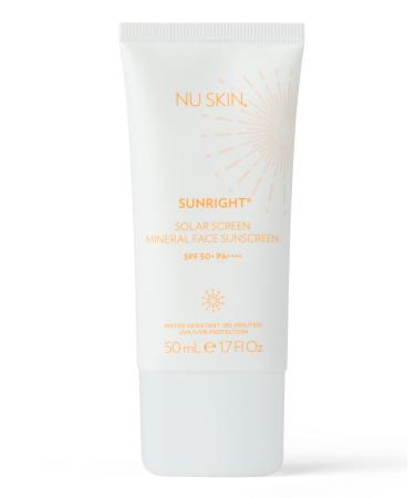 Nu Skin Sunright Solar Sunscreen SPF 50+ | Broad-Spectrum UVA/UVB Protection for Face & Body (50mL) | Water-Resistant for 80 Minutes | Lightweight Non-Greasy Formula