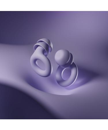 Loop Quiet 2 Plus Ear Plugs Ultra-Comfy Reusable Earplugs for Sleep Focus & Travel | 24 dB Noise Reduction | Flexible Protection Double Tips Violet - Buy Online on GoSupps.com