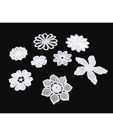Honbay 40pcs White Lace Flower Applique Patches for Sewing Craft Decoration - Buy Online on GoSupps.com
