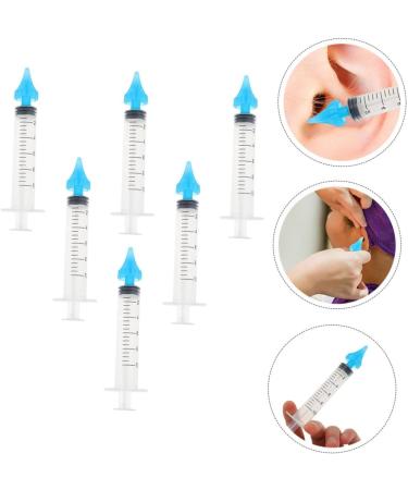 COLLBATH 6Pcs Ear Wax Syringe Precision Measuring Ear Irrigators for Home and Salon Use Lightweight Compact Design with High-Elastic for Smooth Liquid Control and Dosage Accuracy - Buy Online on GoSupps.com