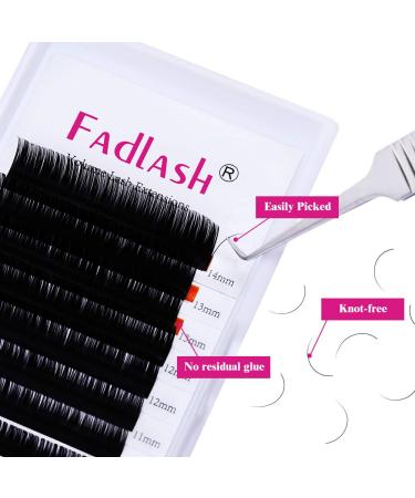 Professional Classic 1:1 Eyelash Extensions - 0.18mm D Curl Mix (8-14mm) | Natural Black Lashes for Stunning Volume - Buy Online on GoSupps.com