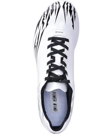 muchflash Unisex Track and Field Spike Shoes - Lightweight Running Sneakers for Youth - White/Black - Buy Online on GoSupps.com