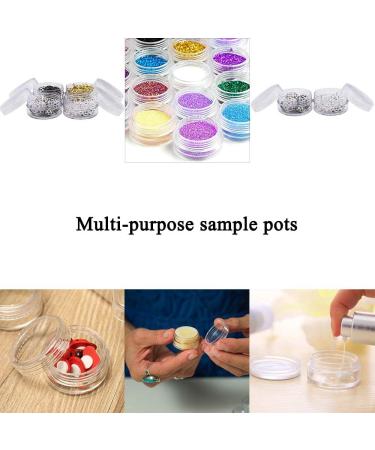 Pudsern 105-Piece 10g Cosmetic Sample Container Set - Empty Round Plastic Jars for Creams Nail Polish Lip Balm & Makeup Storage - 7 Color Options - Buy Online on GoSupps.com