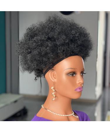 Big Afro Puff Drawstring Ponytail for Black Women - 4b/4c Kinky Curly Hair Bun 1B - Buy Online on GoSupps.com