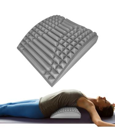 Cbilzxer Align neck and back extensor back stretch back trainer back rescuer with massage points for herniated disc to relieve neck and back pain (gray)