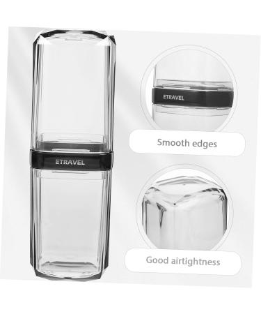 Amosfun Transparent Toothbrush Storage Box | Travel Toothpaste Carrier & Bathing Room Cup | Removable Baby Bathing Eyes Suitcase - Durable ABS - Buy Online on GoSupps.com