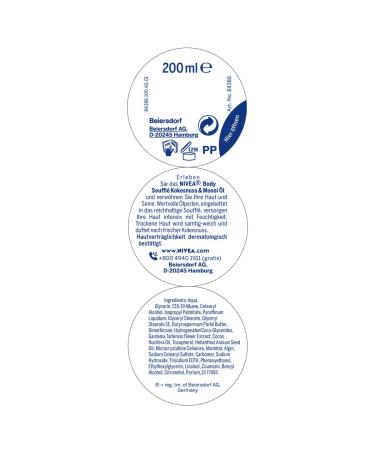 Nivea Body Souffl Kokosnuss & Monoi Oil (200 ml) - 24h Moisture Lotion for Dry Skin (Pack of 2) - Nourishing Body Care - Buy Online on GoSupps.com