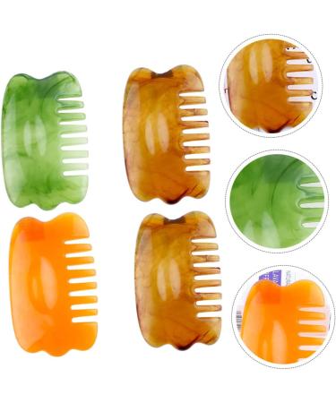 Beavorty 4-Piece Meridian Massage Set Gua Sha Hair Styling Brush & Scalp Massager for Relaxation and Hair Health - Buy Online on GoSupps.com