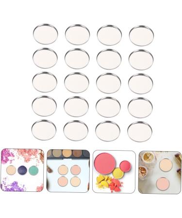 BIUDECO Women Supplies 50pcs Eye Shadow Disk Metal Plate for Eyeshadow Diy Cosmetic Pallet Miss Tinplate Accessories - Buy Online on GoSupps.com