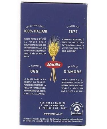  Italian Gourmet E.R. Barilla Midolline No. 24 Pack of 10 100% Italian pasta 500g + Italian gourmet polpa 400g - Buy Online on GoSupps.com