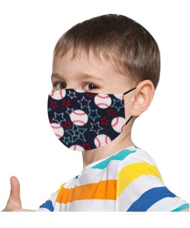 5pcs Children Ball Cute Cartoon Pattern Washable Reusable Adjustable Comfortable Elastic Earloop Face_Mask - Buy Online on GoSupps.com