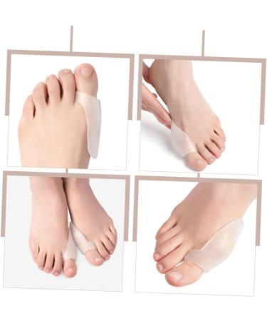 Healeved 6 Pairs Silicone Toe Sleeves & Toe Spacers - Toe Straightener & Separator for Hammer Toe, Bunion & Foot Valgus - White Corn Protector - Buy Online on GoSupps.com