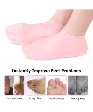 Moisturizing Gel Socks for Dry Cracked Feet | KVMDAZ Soft Spa Socks - International Shipping Available - Buy Online on GoSupps.com