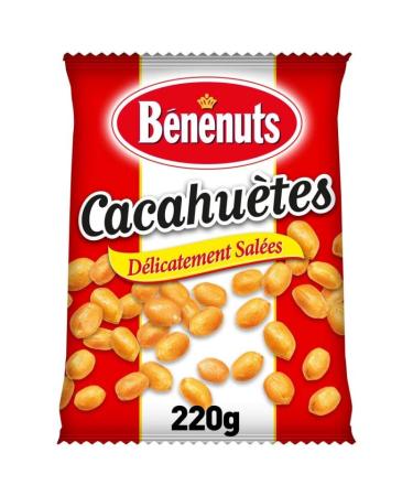 B N NUTS - Cacahu tes Grill es Sal es 220G - Savoureux grignotage pour lap ro - D licieuses et croquantes - Lot De 4