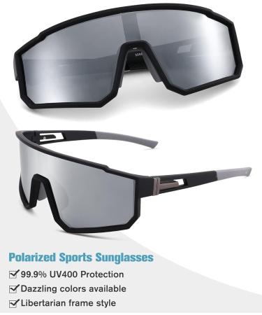 Lekuni Polarized Sports Sunglasses for Men Women & Children - UV400 Quick Glasses for Running Cycling Skiing Fishing & Baseball - Buy Online on GoSupps.com