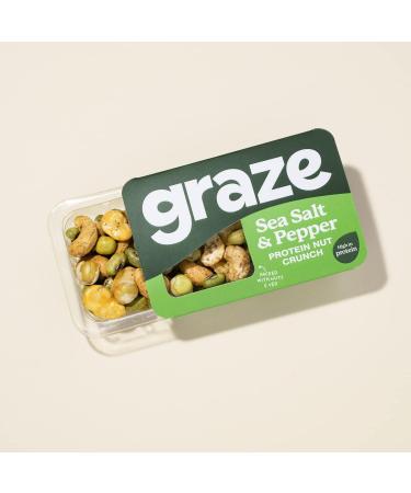 Graze - Salt & Pepper Savory Snacks - Vegan Savoury Snacks High in Protein & Fibre - Pack of 18 snacks - Buy Online on GoSupps.com
