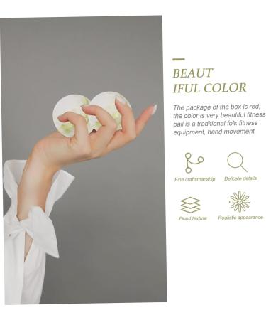 Kombiuda Gymnastics Ball Set - Hand Leisure Balls Gifts for Men | Stress Relief & Fitness Coach Training - Ideal Chinese Marble Gift for Seniors - Buy Online on GoSupps.com