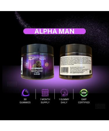  SUPPLEMENT PARADISE Alpha Man Men's Gummies - 1 Month Supply - Buy Online on GoSupps.com