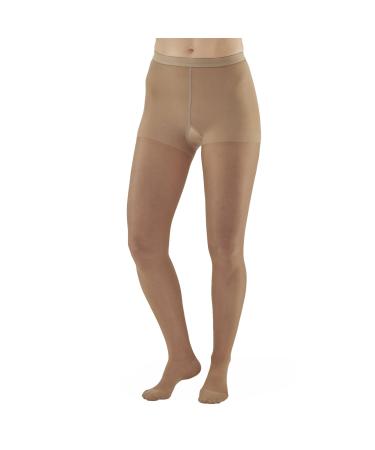 AW Style 15 Sheer Support Closed Toe Pantyhose - 15-20 mmHg Beige Large 15-L-Beige Large Beige