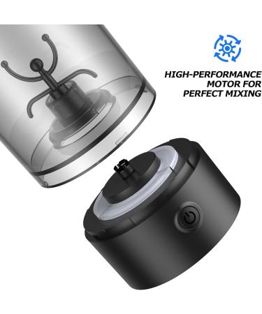Cholas Premium Electric Protein Shaker Bottle - 600ml Portable Mixer for Gym Cocktails & Smoothies - BPA-Free Dark Black - Buy Online on GoSupps.com