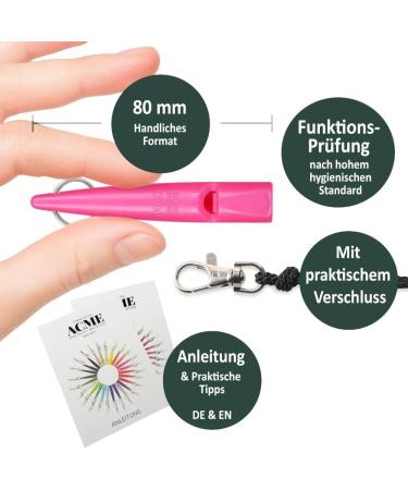 Buy Acme Dog Pipe 210.5 - Original England | Free Instructions & Black Band | Loud Reliable Dog Training & Callback (DG Pink) - Buy Online on GoSupps.com