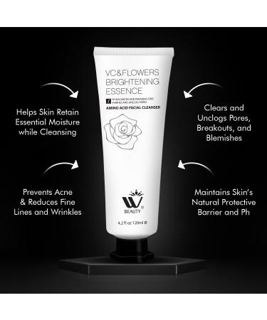 WBM Face Cleanser with Amino Acid - Restorative Facial Cleanser for All Skin Types | 4.2 oz - International Shipping Available - Buy Online on GoSupps.com